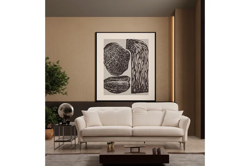 Chandara Soffa 3-sits - Vit - Möbler - Vardagsrum - Soffor - 3-sits soffor