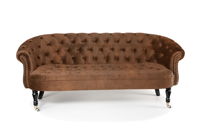 Chesterfield Ludo Soffa 3-sits Cognac - Sammetssoffor - 3-sits soffor - chesterfield soffor