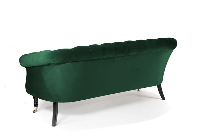 Chesterfield Ludo Soffa 3-sits Mörkgrön - Möbler - Vardagsrum - Soffor - 3-sits soffor