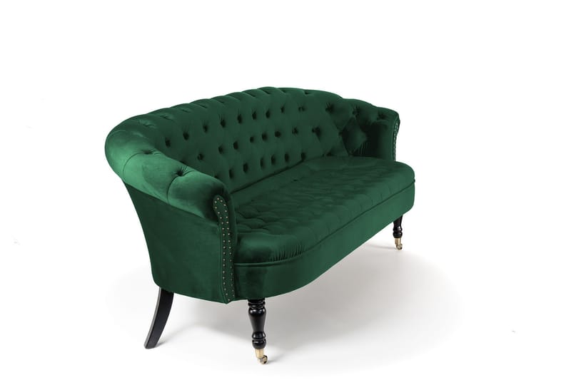 Chesterfield Ludo Soffa 3-sits Mörkgrön - Möbler - Vardagsrum - Soffor - 3-sits soffor