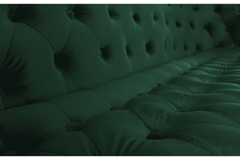 Chesterfield Ludo Soffa 3-sits Mörkgrön - Möbler - Vardagsrum - Soffor - 3-sits soffor