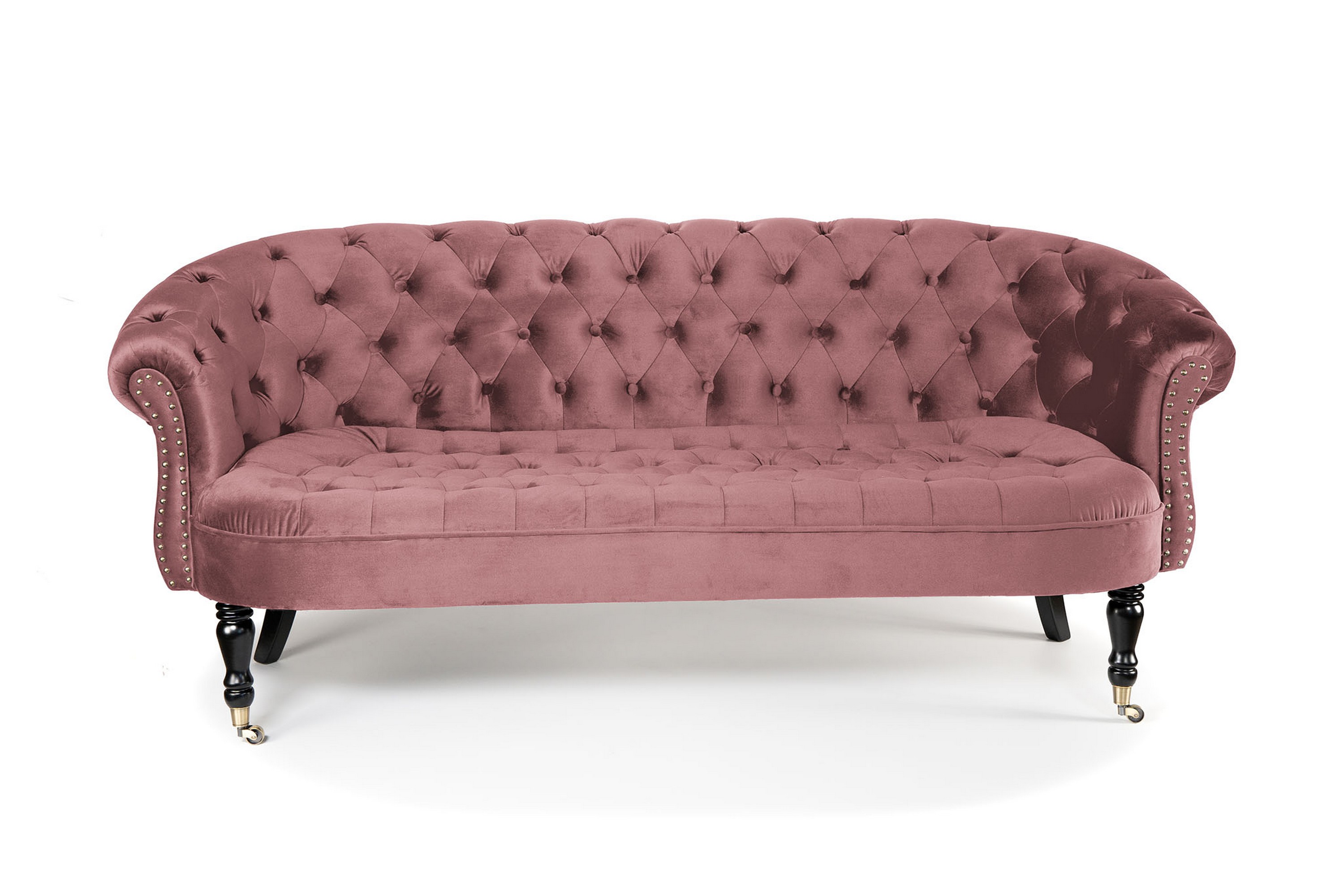 Chesterfield Ludo Soffa 3-sits Rosa –