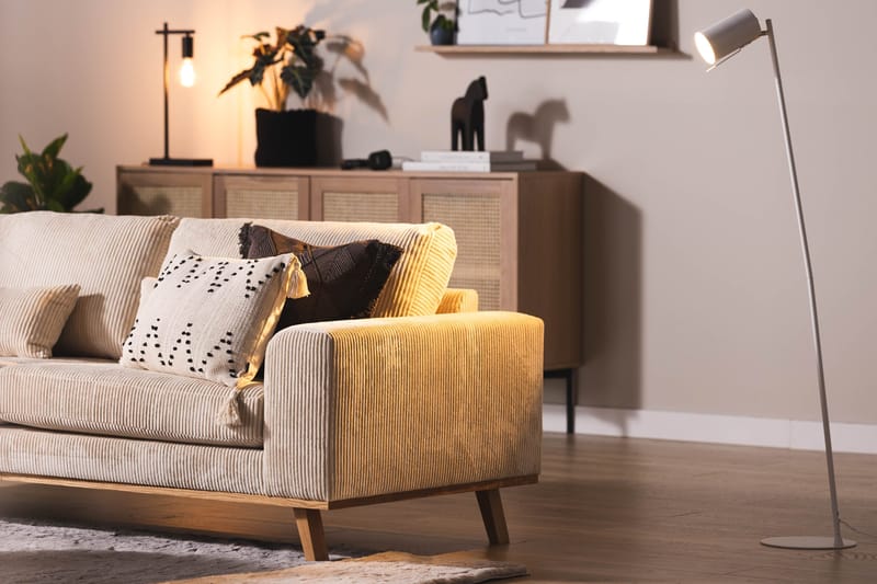 Copenhagen 3-sits Manchestersoffa - Beige - Möbler - Vardagsrum - Soffor - 3-sits soffor