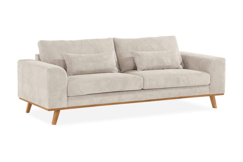 Copenhagen 3-sits Manchestersoffa - Beige - Möbler - Vardagsrum - Soffor - 3-sits soffor
