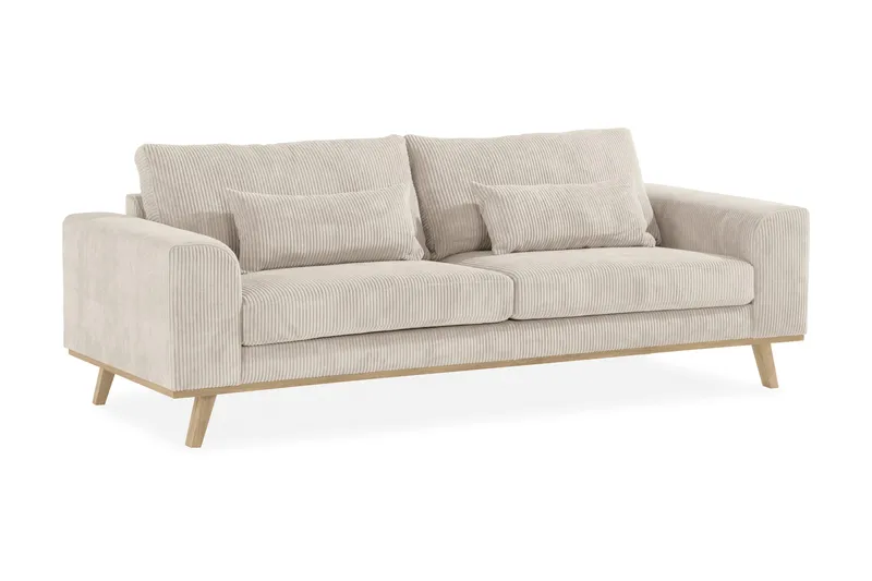 Copenhagen 3-sits Manchestersoffa - Beige - Möbler - Vardagsrum - Soffor - 3-sits soffor