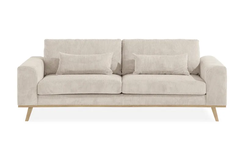 Copenhagen 3-sits Manchestersoffa - Beige - Möbler - Vardagsrum - Soffor - 3-sits soffor