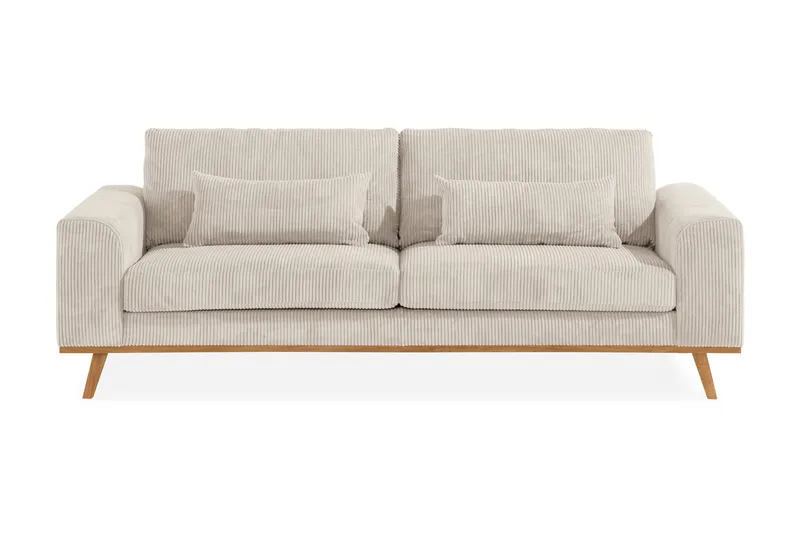 Copenhagen 3-sits Manchestersoffa, Beige