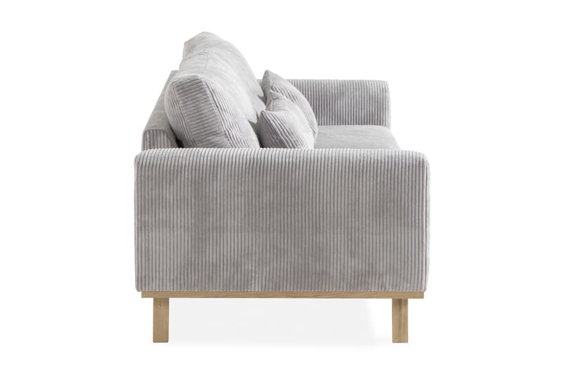 Copenhagen 3-sits Manchestersoffa - Ljusgrå - Möbler - Vardagsrum - Soffor - 3-sits soffor