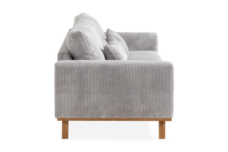 Copenhagen 3-sits Manchestersoffa - Ljusgrå - Möbler - Vardagsrum - Soffor - 3-sits soffor