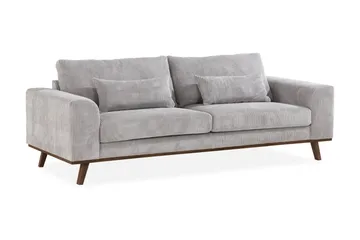 Copenhagen 3-sits Manchestersoffa - Ljusgrå - Möbler - Vardagsrum - Soffor - 3-sits soffor