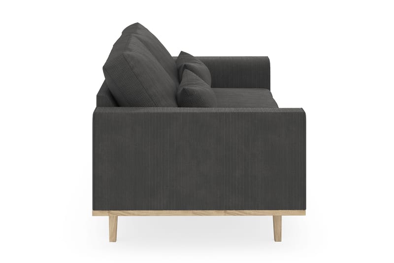 Copenhagen 3-sits Manchestersoffa - Mörkgrå - Möbler - Vardagsrum - Soffor - 3-sits soffor