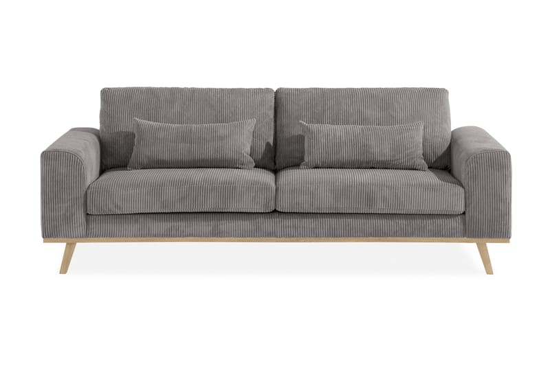 Copenhagen 3-sits Manchestersoffa - Mörkgrå - Möbler - Vardagsrum - Soffor - 3-sits soffor