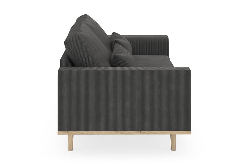 Copenhagen 3-sits Manchestersoffa - Mörkgrå - Möbler - Vardagsrum - Soffor - 3-sits soffor