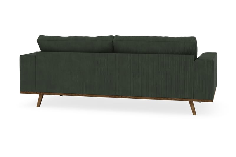 Copenhagen 3-sits Manchestersoffa - Mörkgrön - Möbler - Vardagsrum - Soffor - 3-sits soffor