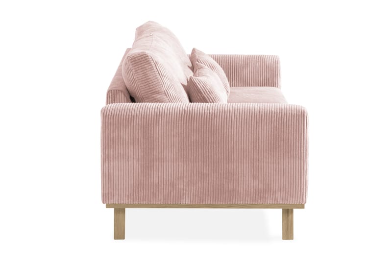 Copenhagen 3-sits Manchestersoffa - Rosa - Möbler - Vardagsrum - Soffor - 3-sits soffor