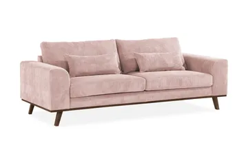 Copenhagen 3-sits Manchestersoffa - Rosa - Möbler - Vardagsrum - Soffor - 3-sits soffor