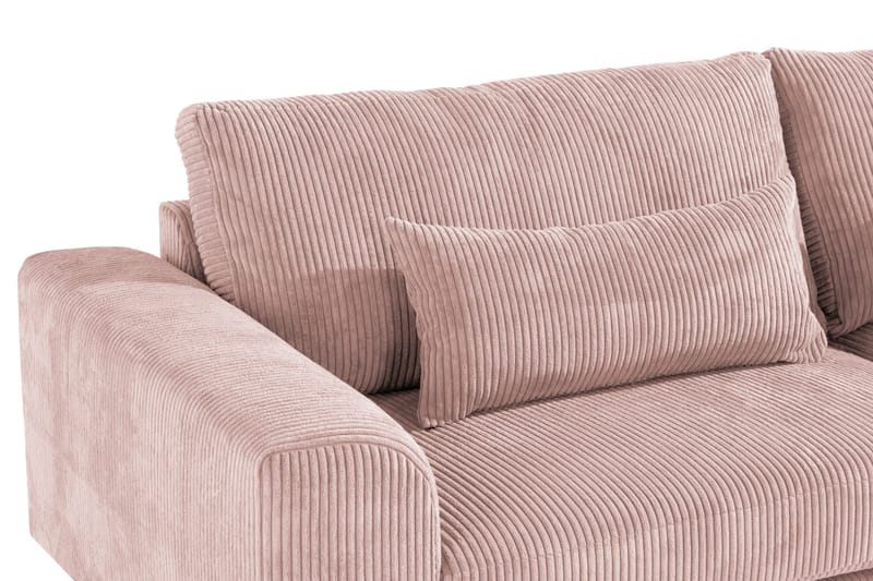 Copenhagen 3-sits Manchestersoffa - Rosa - Möbler - Vardagsrum - Soffor - 3-sits soffor