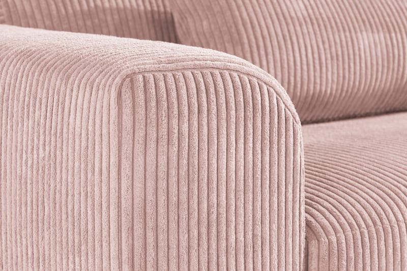 Copenhagen 3-sits Manchestersoffa - Rosa - Möbler - Vardagsrum - Soffor - 3-sits soffor