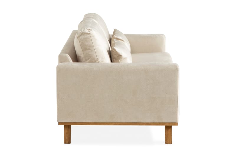 Copenhagen 3-sits Sammetssoffa - Beige - Möbler - Vardagsrum - Soffor - 3-sits soffor