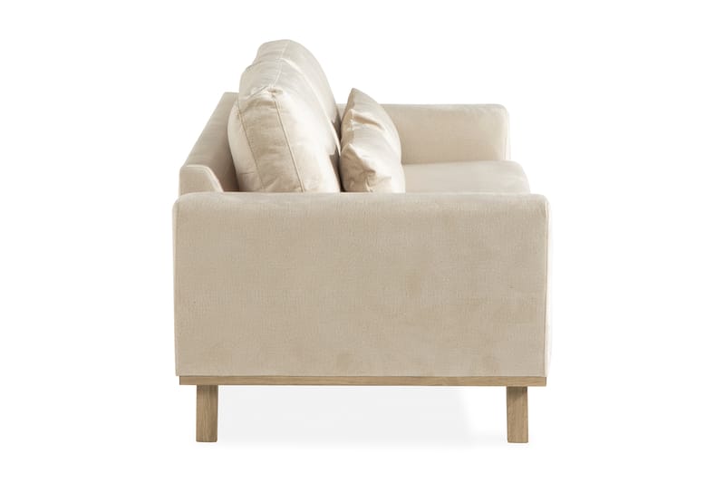 Copenhagen 3-sits Sammetssoffa - Beige - Möbler - Vardagsrum - Soffor - 3-sits soffor
