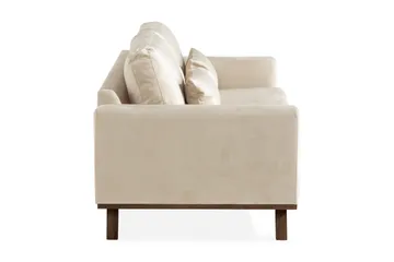 Copenhagen 3-sits Sammetssoffa - Beige - Möbler - Vardagsrum - Soffor - 3-sits soffor