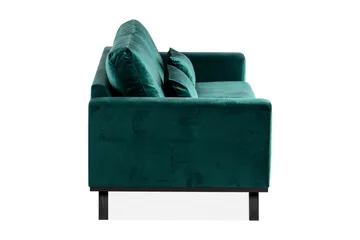 Copenhagen 3-sits Sammetssoffa - Grön - Möbler - Vardagsrum - Soffor - 3-sits soffor