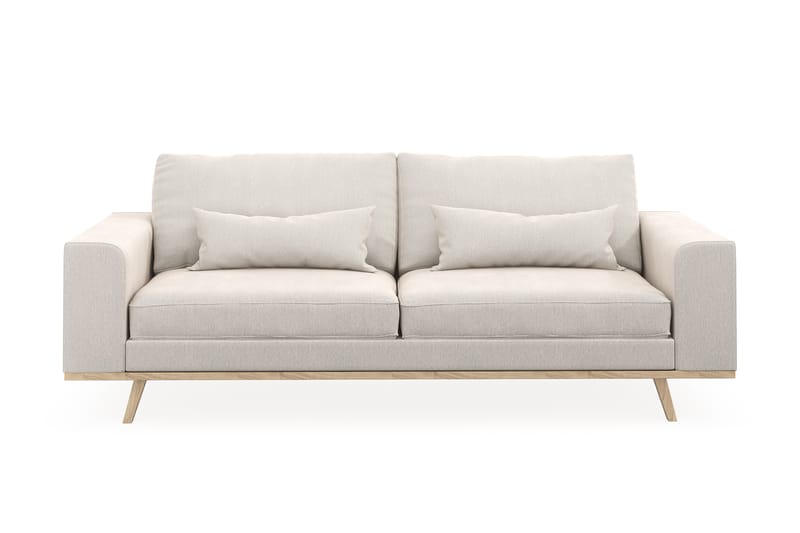 Copenhagen 3-sits Sammetssoffa - Krämvit - Möbler - Vardagsrum - Soffor - 3-sits soffor