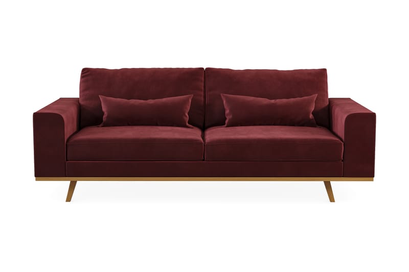 Copenhagen 3-sits Sammetssoffa - Lila - Möbler - Vardagsrum - Soffor - 3-sits soffor