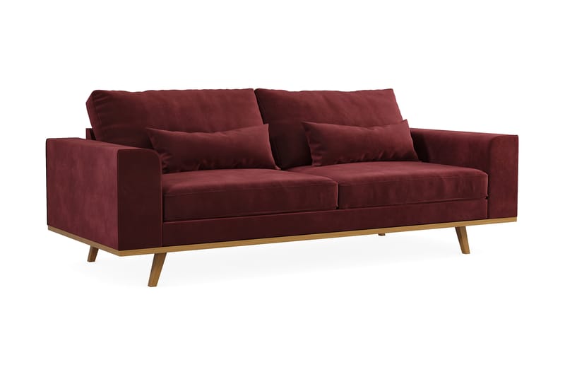 Copenhagen 3-sits Sammetssoffa - Lila - Möbler - Vardagsrum - Soffor - 3-sits soffor