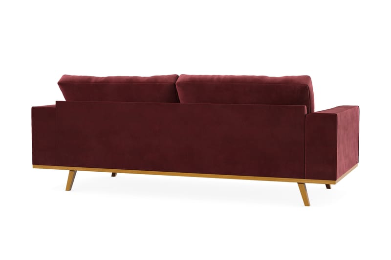 Copenhagen 3-sits Sammetssoffa - Lila - Möbler - Vardagsrum - Soffor - 3-sits soffor