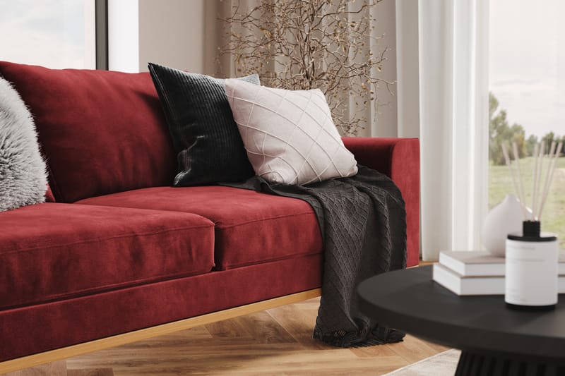 Copenhagen 3-sits Sammetssoffa - Lila - Möbler - Vardagsrum - Soffor - 3-sits soffor