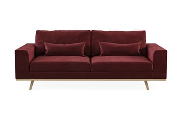 Copenhagen 3-sits Sammetssoffa