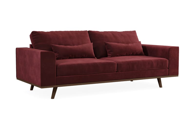 Copenhagen 3-sits Sammetssoffa - Lila - Möbler - Vardagsrum - Soffor - 3-sits soffor