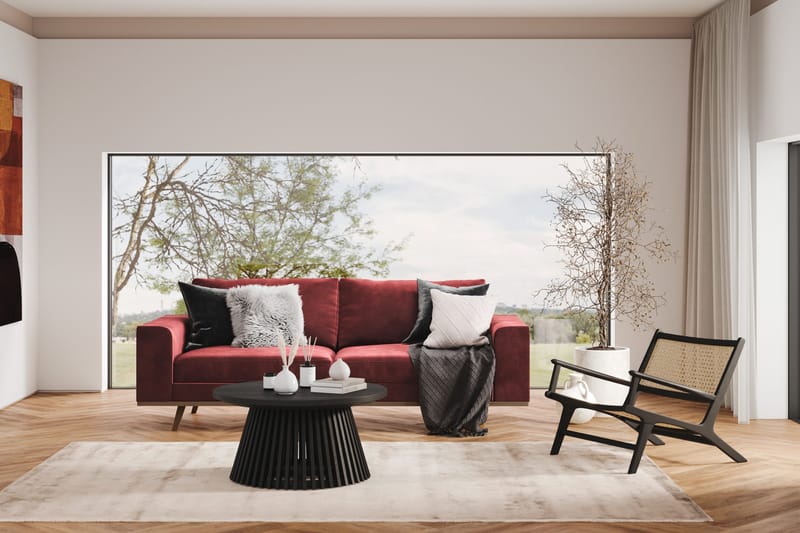 Copenhagen 3-sits Sammetssoffa - Lila - Möbler - Vardagsrum - Soffor - 3-sits soffor