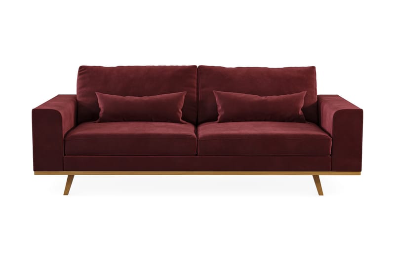 Copenhagen 3-sits Sammetssoffa - Lila - Möbler - Vardagsrum - Soffor - 3-sits soffor