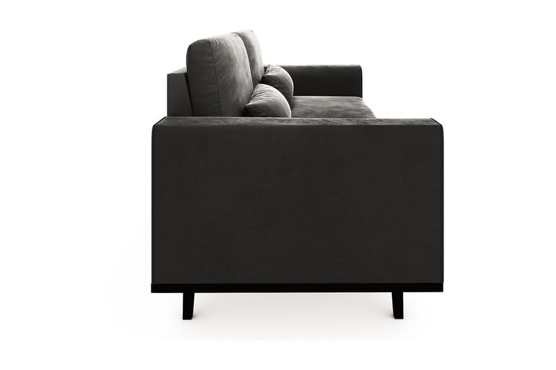 Copenhagen 3-sits Sammetssoffa - Mörkgrå - Möbler - Vardagsrum - Soffor - 3-sits soffor