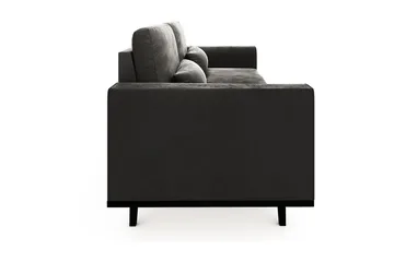 Copenhagen 3-sits Sammetssoffa - Mörkgrå - Möbler - Vardagsrum - Soffor - 3-sits soffor