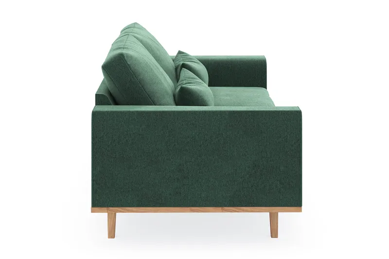 Copenhagen 3-sits Sammetssoffa - Mörkgrön - Möbler - Vardagsrum - Soffor - 3-sits soffor