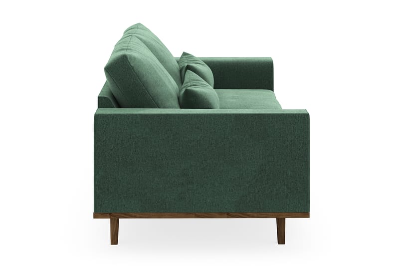 Copenhagen 3-sits Sammetssoffa - Mörkgrön - Möbler - Vardagsrum - Soffor - 3-sits soffor
