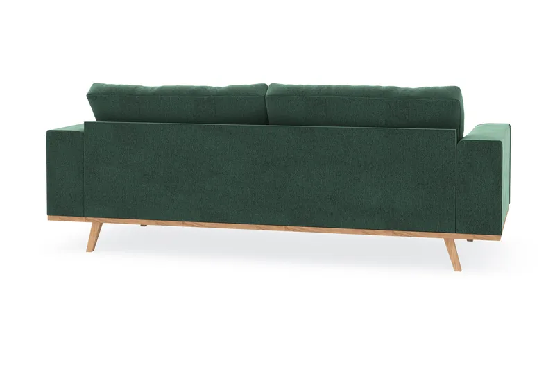 Copenhagen 3-sits Sammetssoffa - Mörkgrön - Möbler - Vardagsrum - Soffor - 3-sits soffor