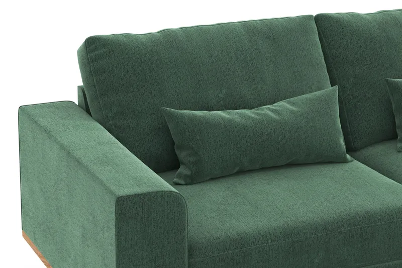 Copenhagen 3-sits Sammetssoffa - Mörkgrön - Möbler - Vardagsrum - Soffor - 3-sits soffor