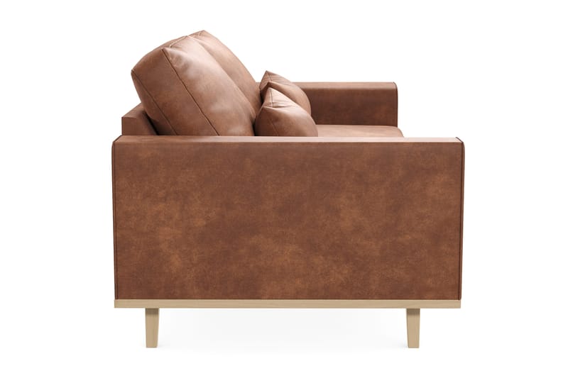 Copenhagen 3-sits Soffa i Konstläder - Brun - Möbler - Vardagsrum - Soffor - 3-sits soffor