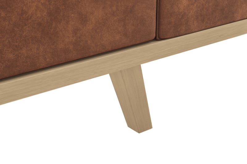 Copenhagen 3-sits Soffa i Konstläder - Brun - Möbler - Vardagsrum - Soffor - 3-sits soffor