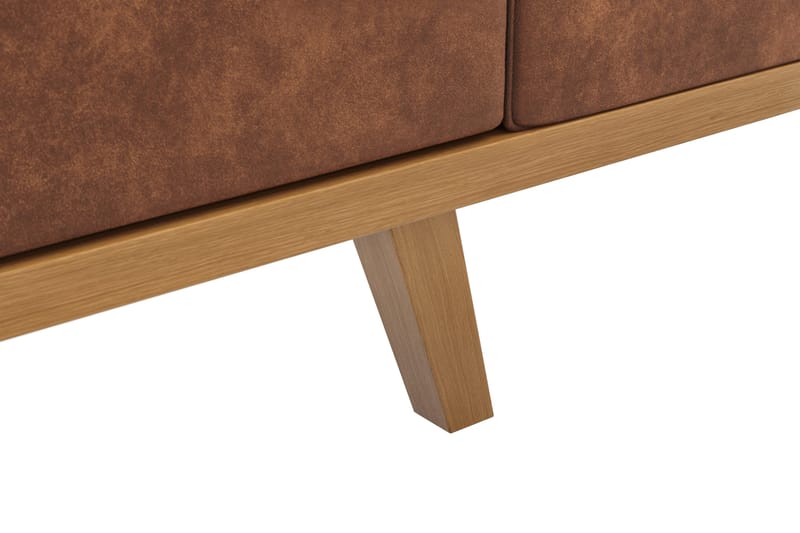 Copenhagen 3-sits Soffa i Konstläder - Brun - Möbler - Vardagsrum - Soffor - 3-sits soffor