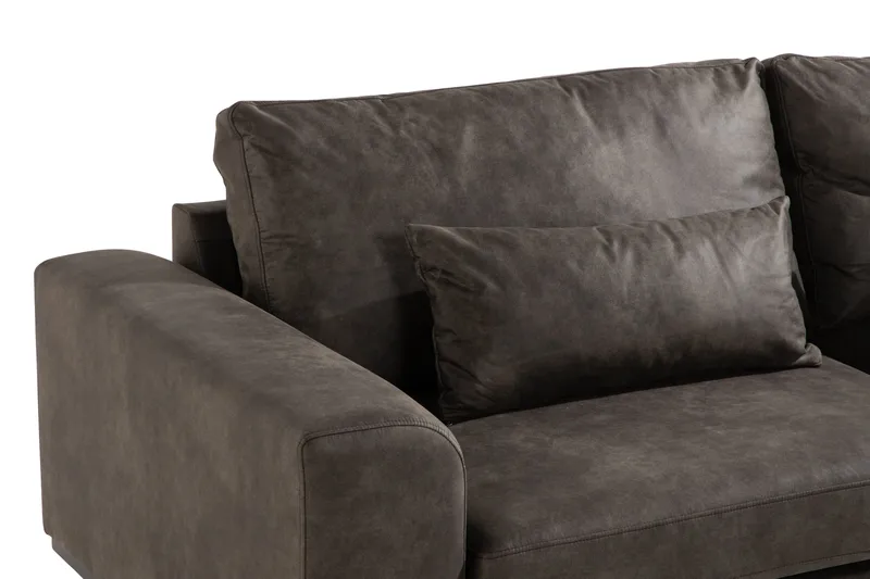 Copenhagen 3-sits Soffa i Konstläder - Mörkgrå - Möbler - Vardagsrum - Soffor - 3-sits soffor