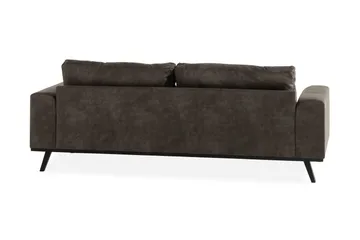 Copenhagen 3-sits Soffa i Konstläder - Mörkgrå - Möbler - Vardagsrum - Soffor - 3-sits soffor