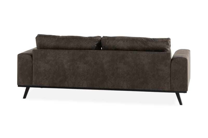 Copenhagen 3-sits Soffa i Konstläder - Mörkgrå - Möbler - Vardagsrum - Soffor - 3-sits soffor