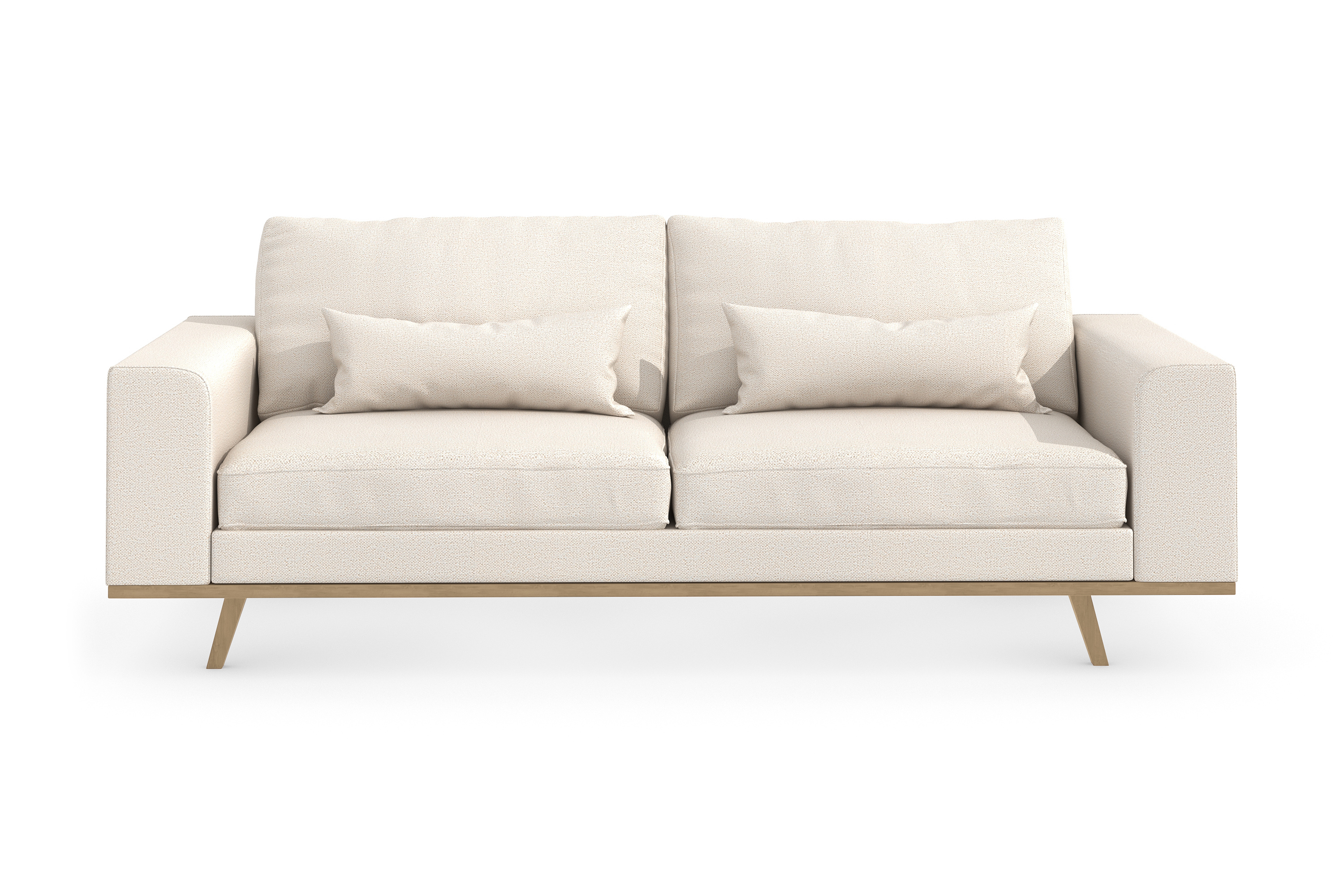copenhagen 3-sits tygsoffa - beige