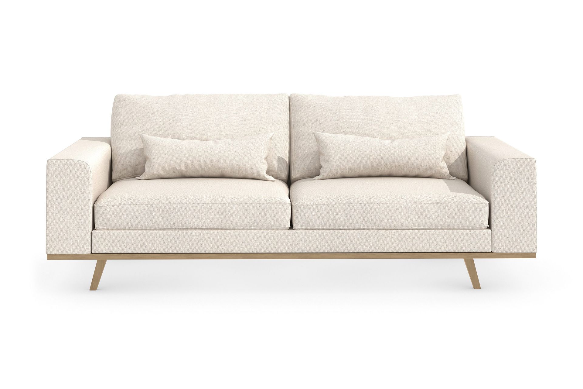copenhagen 3-sits tygsoffa - beige