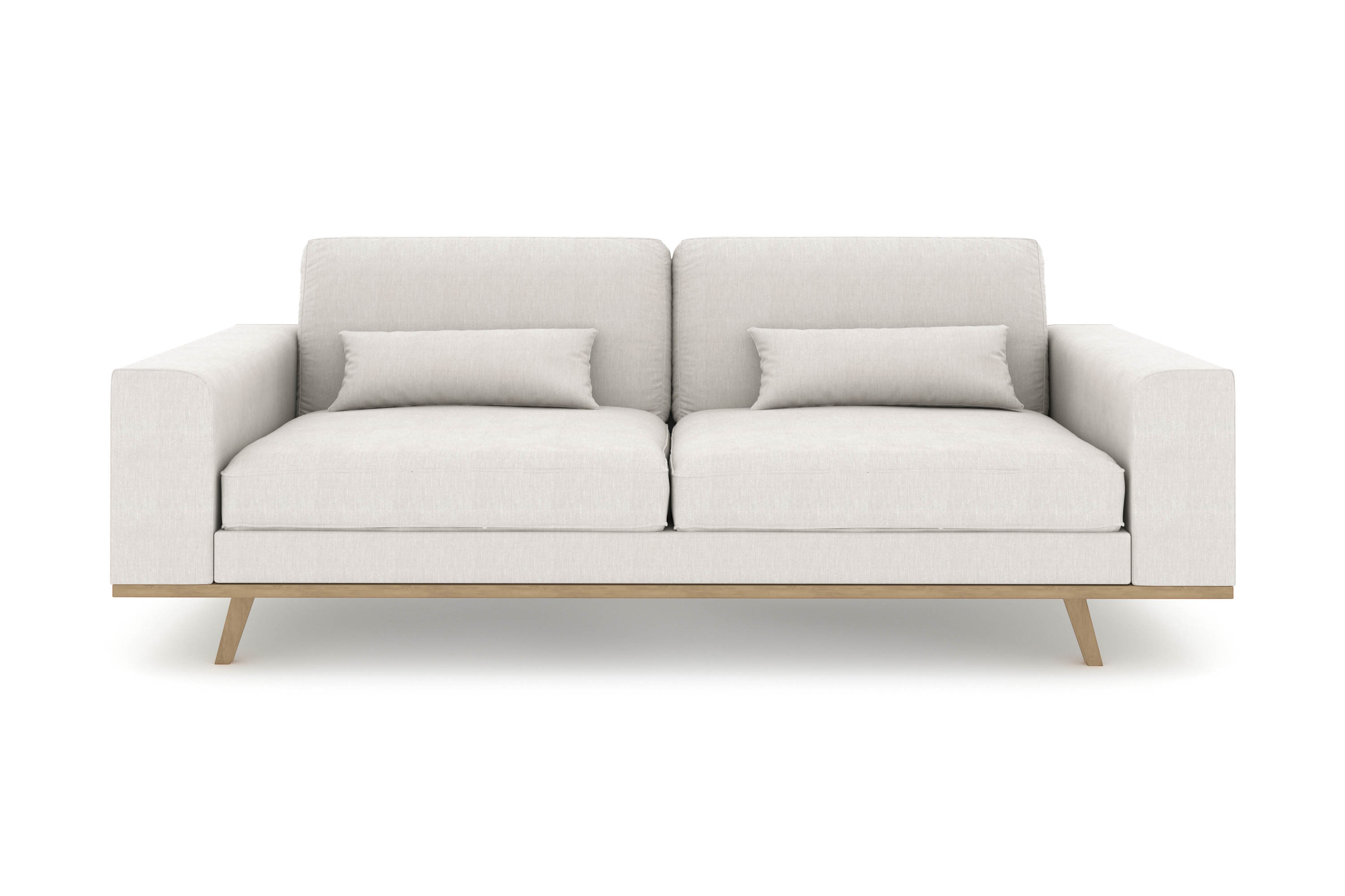 copenhagen 3-sits tygsoffa - ljusgrå